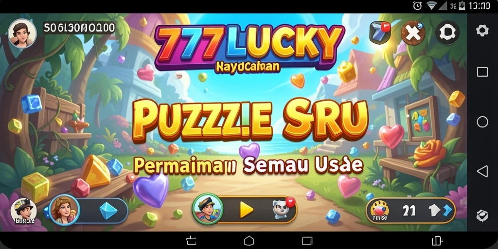 Tampilan gameplay utama 777LUCKY yang seru dan menantang.