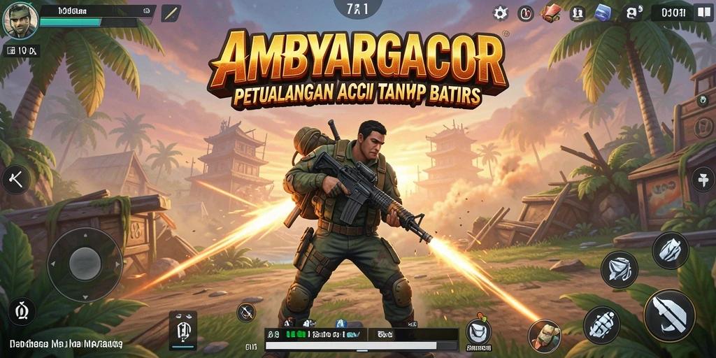 Tampilan screenshot gameplay AMBYARGACOR yang menegangkan dan seru.