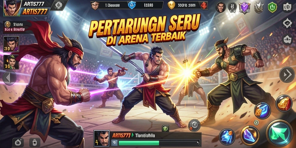 Gameplay seru dalam pertarungan karakter di ARTIS777.