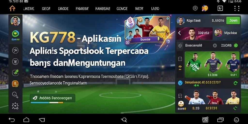 Tampilan antarmuka KG778 yang menarik dengan berbagai opsi taruhan.
