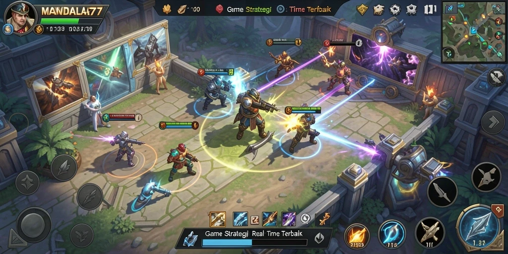 Tampilan gameplay MANDALA77 yang seru dan menantang.