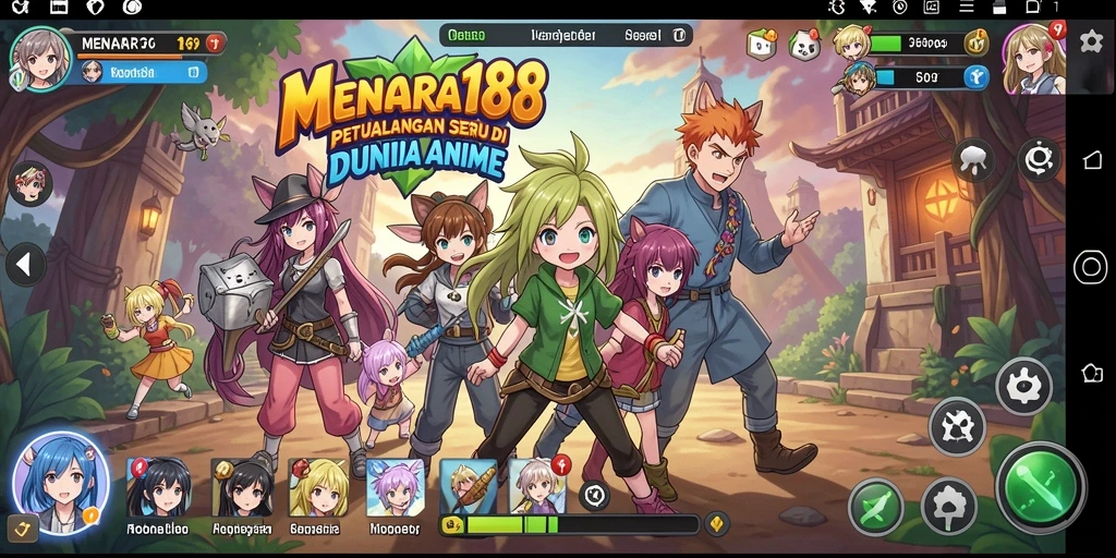 Tampilan menawan karakter dan action gameplay MENARA188.