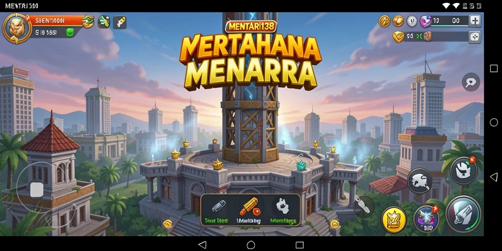 Tampilan screenshot utama MENTARI138 menampilkan aksi Tower Defense yang menegangkan.