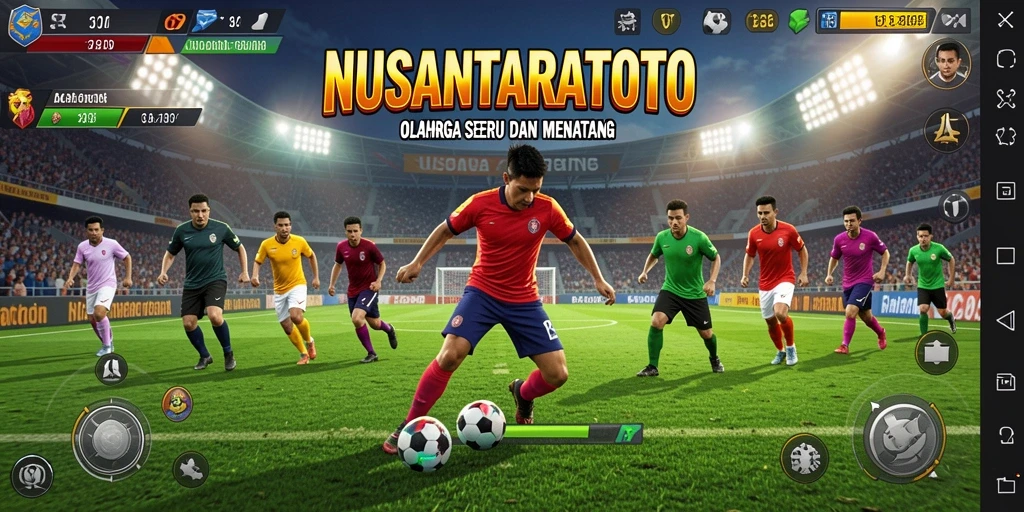 Tampilan gameplay seru di NUSANTARATOTO dengan aksi olahraga yang mendebarkan.
