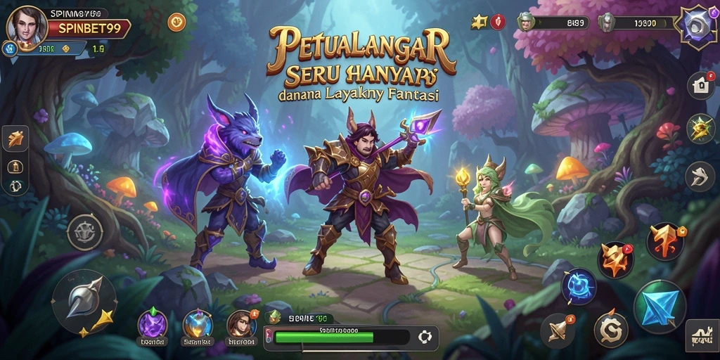 Tangkapan layar gameplay SPINBET99 menampilkan aksi petualangan yang mendebarkan.
