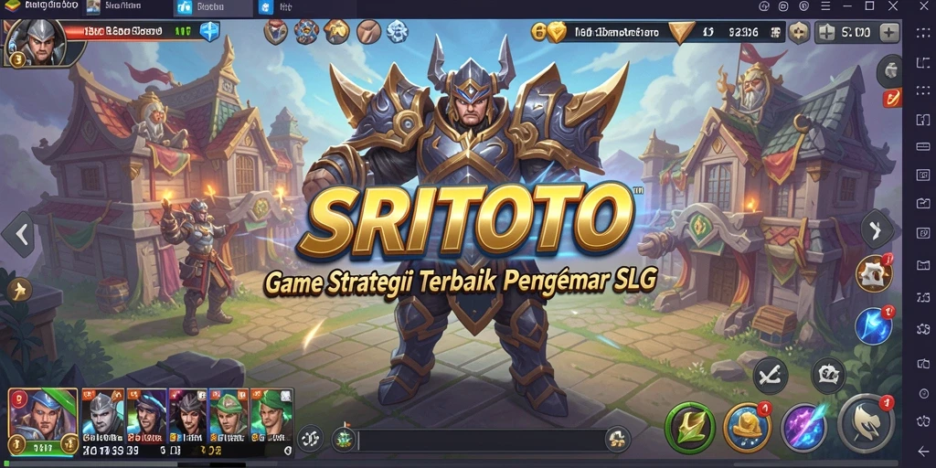 Tangkapan layar utama gameplay SRITOTO dengan aksi strategis.