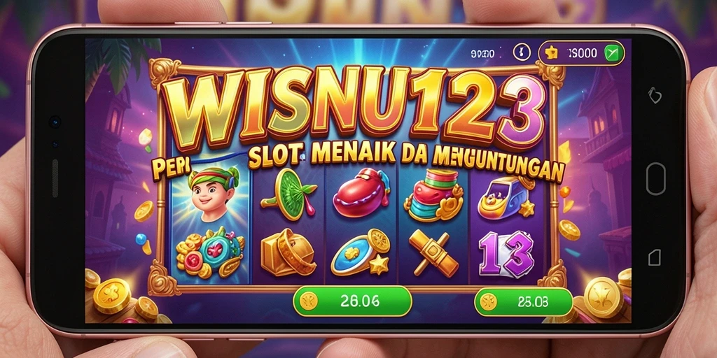 Tampilan gameplay yang menarik di WISNU123 dengan slot yang penuh warna.